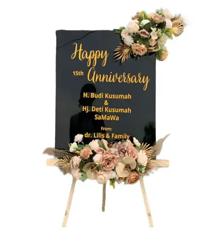 Papan Bunga Akrilik kebon kangkung