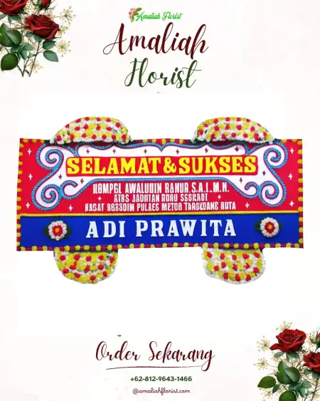 Papan Bunga Ucapan Selamat kebon kangkung