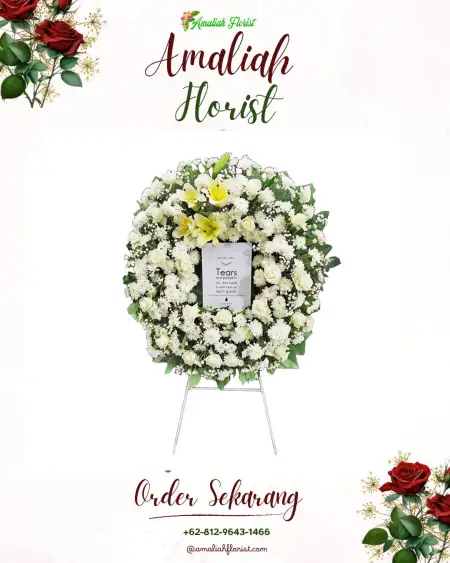 Krans Bunga Duka kebon kangkung